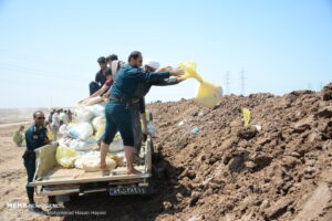 اقدام عملی برای مهار سیلاب در رودان؛سیل‌بند در محله سنگی  ساخته می‌شود