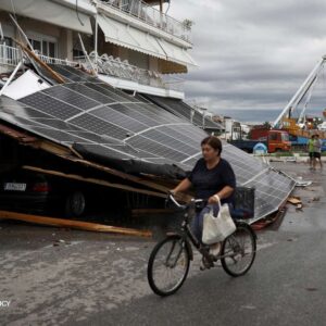 توفان «بایرون» در یونان خسارات زیادی به بار آورد