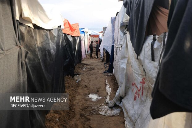 هشدار درباره اوضاع فاجعه بار غزه به دنبال بارندگی و سیلاب