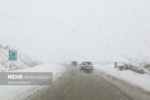 وضعیت جاده برفی کندوان