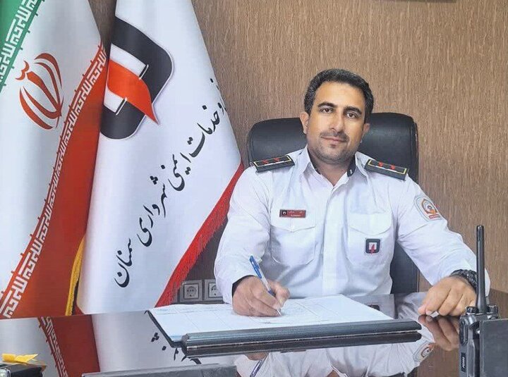 برخورد پراید و پژو در محور سمنان- اعلا؛ پراید در آتش سوخت