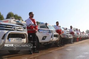 ارائه خدمات امدادی نیروهای عملیاتی هلال احمر به بیش از ۴۴۰ حادثه دیده