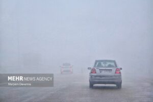 مه‌گرفتگی شدید در آباده فارس