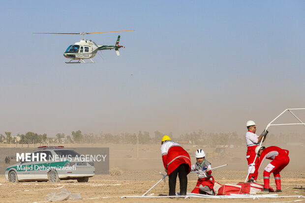 اجرای مانور سراسری زلزله در شهرستان زاهدان