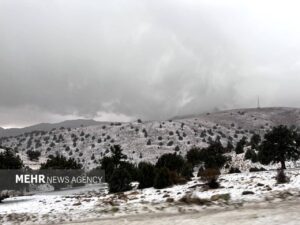 تصاویری از بارش برف در ارتفاعات شهر زنجان