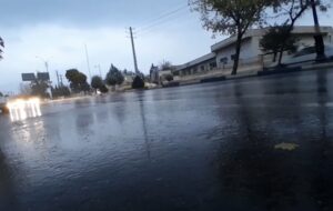 هوای بارانی شهر ساری