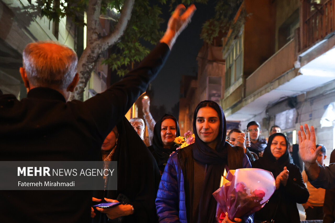 مراسم استقبال مردمی از فاطمه محیطی‌زاده قهرمان بازیهای کشورهای اسلامی