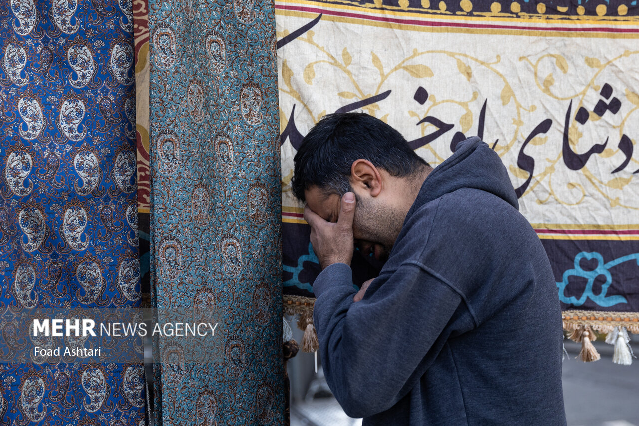 مراسم عزاداری شهادت حضرت زهرا (س) در میدان هفتم تیر