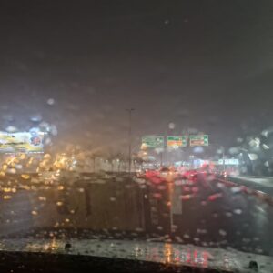 بارش باران پاییزی در جزیره بوموسی