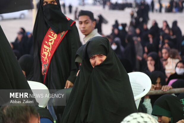 تشییع و تدفین پیکر شهید گمنام هشت سال دفاع مقدس در هشتبندی