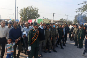 شهید گمنام ۲۳ ساله مهمان منطقه یکم نیروی دریایی سپاه شد