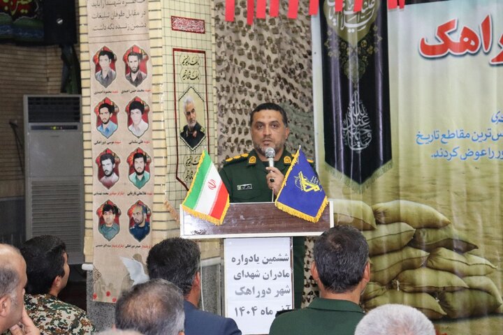 فرمانده سپاه دیّر: مادران شهدا معلم صبر و ایمان هستند