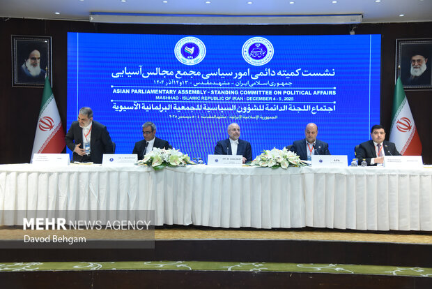 نشست کمیته دایمی امور سیاسی مجمع مجالس اسیا