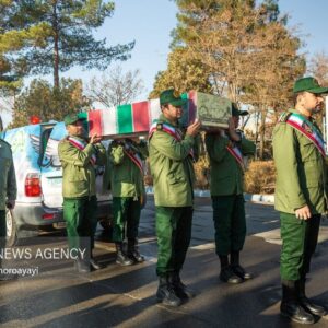 تشییع پیکر مطهر شهید گمنام در نیشابور