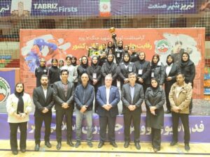 کسب مقام سوم بانوان ووشوکار آذربایجان شرقی در مسابقات قهرمانی کشور