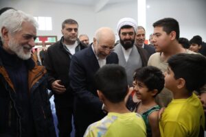 افتتاح خانه کشتی طرقبه با حضور رئیس مجلس و وزیر ورزش و جوانان