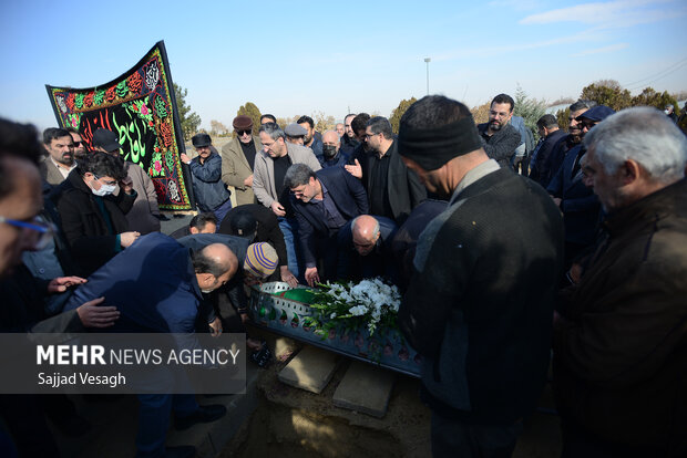 بدرقه و خاکسپاری استاد میرهاشم میری در همدان