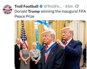 فراتر از طنز؛ واکنش کاربران انگلیسی‌زبان به اهدای «جایزه صلح» به ترامپ