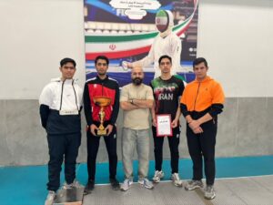 کسب مقام سوم تیم شمشیربازی خراسان جنوبی در مسابقات لیگ دسته اول کشور