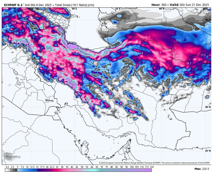 هفته پربارش در راه است؛ بارش‌های بالای ۱۰۰ میلی‌متر در برخی نقاط کشور