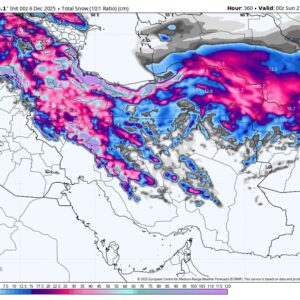 هفته پربارش در راه است؛ بارش‌های بالای ۱۰۰ میلی‌متر در برخی نقاط کشور
