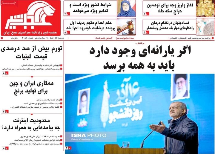 روزنامه های آذربایجان‌شرقی