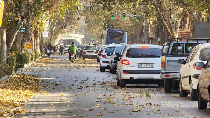 برگ‌های پاییزی بجنورد را طلایی کردند