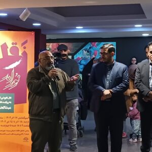 «نورآمد» با نقاشی روایت شد؛ نابودی اسرائیل با استناد به نور الهی