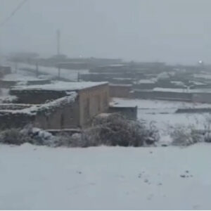 بارش برف پاییزی در هشترود