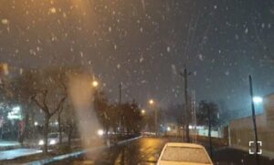 تردستی طبیعت شهر سقز را سفید پوش کرد