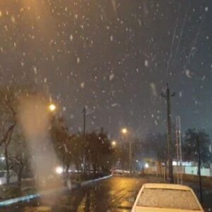 تردستی طبیعت شهر سقز را سفید پوش کرد