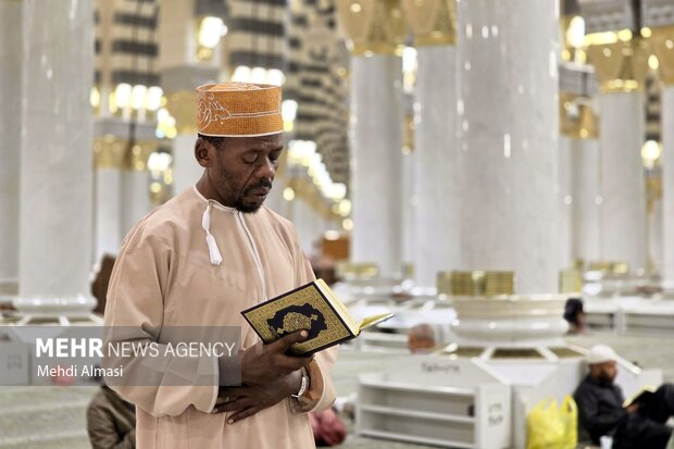 مسجد النبی(ص) در آستانه ولادت حضرت زهرا (س)