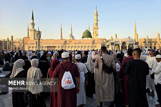 مسجد النبی(ص) در آستانه ولادت حضرت زهرا (س)