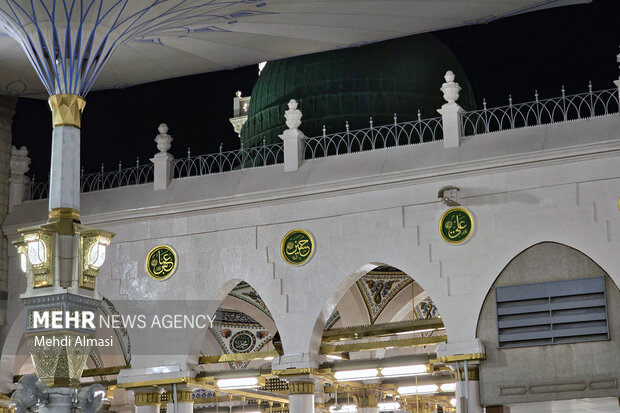 مسجد النبی(ص) در آستانه ولادت حضرت زهرا (س)