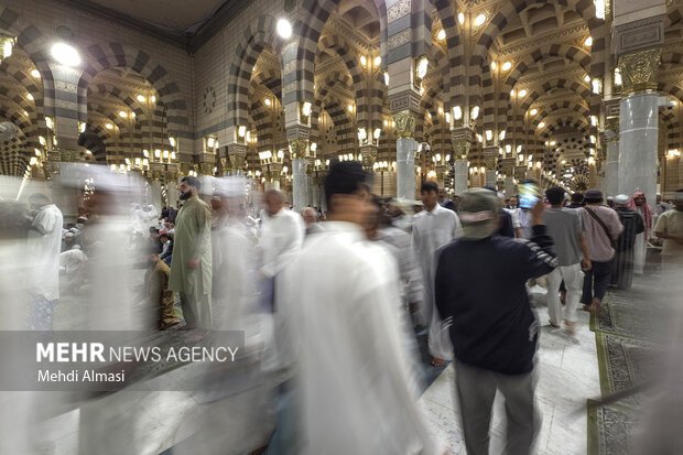 مسجد النبی(ص) در آستانه ولادت حضرت زهرا (س)