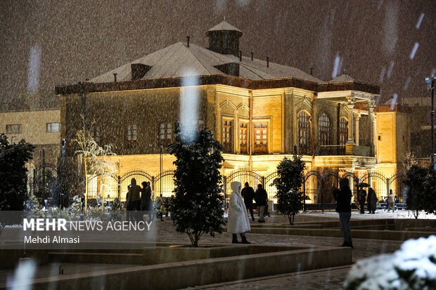 بارش برف در زنجان