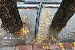 آبگرفتگی برخی معابر شهری کرمانشاه