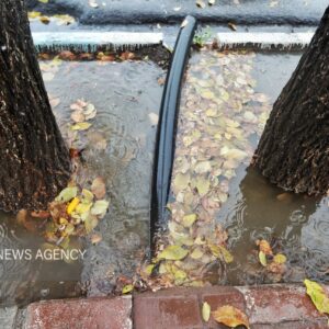 آبگرفتگی برخی معابر شهری کرمانشاه