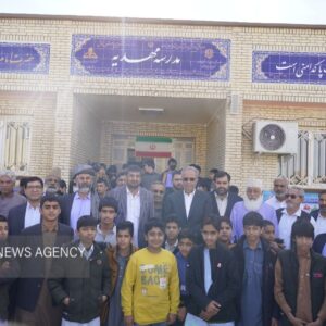 افتتاح مدرسه ۱۲ کلاسه شبانه روزی مهدیه خاش