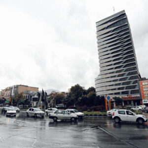 بارش برف و باران پاییزی در همدان