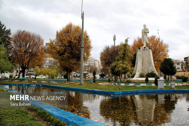 باران در کرمانشاه؛ از خیابان‌های خیس تا آسمان ابری شهر