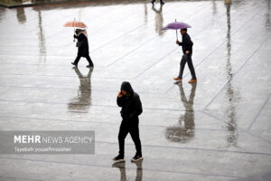 بارش سنگین باران در همدان