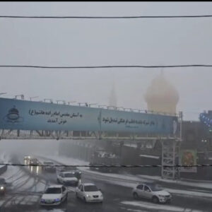 برف و کولاک در محور هراز