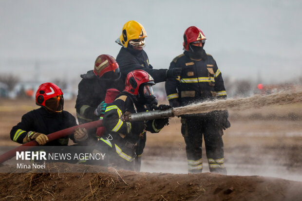 مانور تمام عیار زلزله آذربایجان با نام شهید مهدی زرتاجی