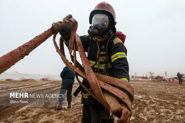 مانور تمام عیار زلزله آذربایجان با نام شهید مهدی زرتاجی