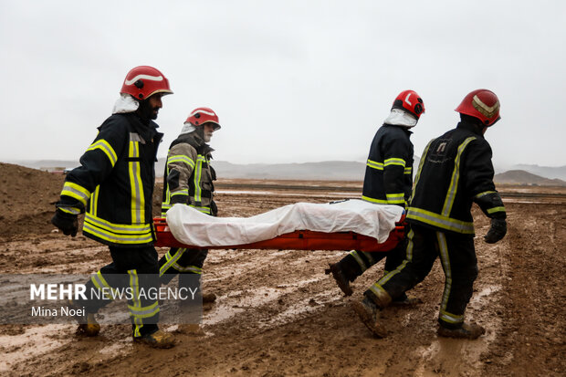 مانور تمام عیار زلزله آذربایجان با نام شهید مهدی زرتاجی