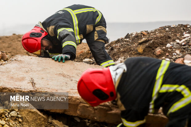 مانور تمام عیار زلزله آذربایجان با نام شهید مهدی زرتاجی