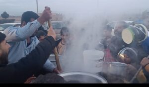 طلب باران با پخت غذای نذری در شهرستان مرزی خواف