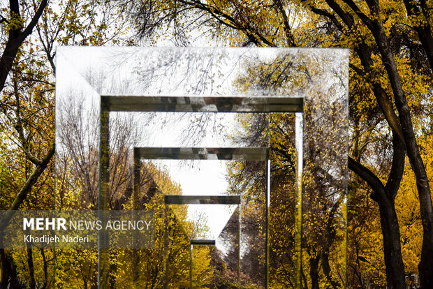 باران پاییزی در چهارباغ اصفهان