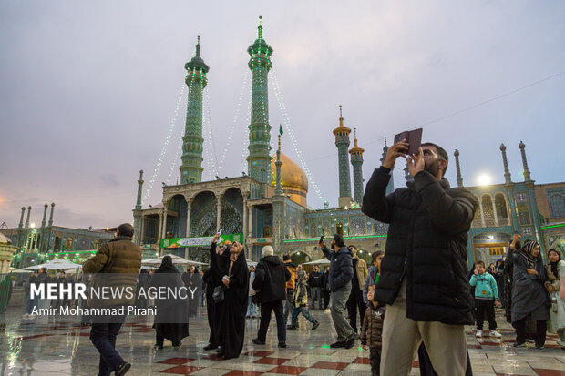 بارش باران پاییزی در قم